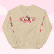 Candy Cane Lane Christmas Sweater Jumper | Kawaii Bumble Bee Holiday Apparel | Festive Winter Clothing Katnipp character product