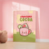 Candy Canes & Cocoa Cute Christmas Wall Art Art Print - Katnipp Studios