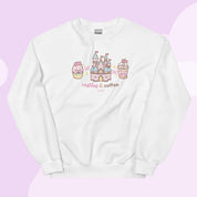 Castles & Coffee | Kawaii Castle Sweatshirt | Cute Theme Park Pastel Jumper Katnipp character product