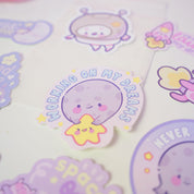 Celestial Kawaii Vinyl Sticker Pack - 9 Glossy Die-Cut Stickers Katnipp character product