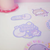 Celestial Kawaii Vinyl Sticker Pack - 9 Glossy Die-Cut Stickers Katnipp character product