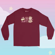 Cinnamon Bookish Kawaii Long Sleeve Shirt | Cute Reader Character T-Shirt Katnipp character product