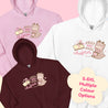 Cinnamon Reindeer Christmas Hoodie | “Just One More Chapter” Cute Kawaii Holiday Apparel for Book Lovers - Katnipp Studios