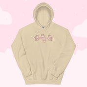 Cinnamon the Chubby Reindeer Christmas Hoodie | Cute Holiday Hoodie | Festive Kawaii Winter Apparel Katnipp character product