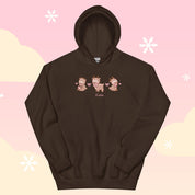 Cinnamon the Chubby Reindeer Christmas Hoodie | Cute Holiday Hoodie | Festive Kawaii Winter Apparel Katnipp character product