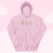 Cinnamon the Chubby Reindeer Christmas Hoodie | Cute Holiday Hoodie | Festive Kawaii Winter Apparel Katnipp character product