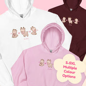 Cinnamon the Chubby Reindeer Christmas Hoodie | Cute Holiday Hoodie | Festive Kawaii Winter Apparel Katnipp character product