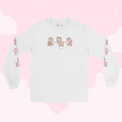 Cinnamon the Chubby Reindeer Christmas Long Sleeve T-Shirt | Cute Christmas Holiday Apparel | Cosy Winter Comfort Katnipp character product