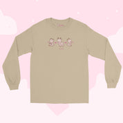 Cinnamon the Chubby Reindeer Christmas Long Sleeve T-Shirt | Cute Holiday Apparel | Festive Winter Wardrobe Essential Katnipp character product