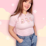 Cinnamon the Chubby Reindeer Christmas T-Shirt | Kawaii Holiday Festive Winter Tee Katnipp character product