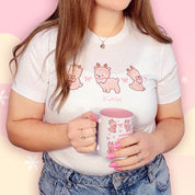 Cinnamon the Chubby Reindeer Christmas T-Shirt | Kawaii Holiday Festive Winter Tee Katnipp character product