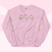 Cinnamon the Chubby Reindeer Cute Christmas Sweater | Festive Holiday Season Kawaii Sweatshirt | Cozy Warm Winter Sweater Katnipp character product