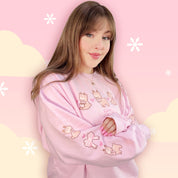 Cinnamon the Chubby Reindeer Cute Christmas Sweater | Festive Holiday Season Kawaii Sweatshirt | Cozy Warm Winter Sweater Katnipp character product