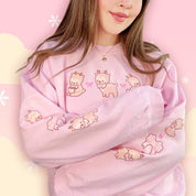 Cinnamon the Chubby Reindeer Cute Christmas Sweater | Festive Holiday Season Kawaii Sweatshirt | Cozy Warm Winter Sweater Katnipp character product