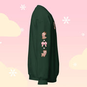 Cinnamon the Chubby Reindeer Cute Christmas Sweater | Festive Holiday Season Kawaii Sweatshirt | Cozy Warm Winter Sweater Katnipp character product