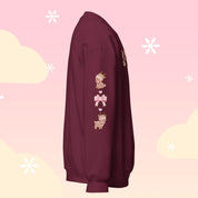 Cinnamon the Chubby Reindeer Cute Christmas Sweater | Festive Holiday Season Kawaii Sweatshirt | Cozy Warm Winter Sweater Katnipp character product