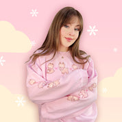 Cinnamon the Chubby Reindeer Cute Christmas Sweater | Festive Holiday Season Kawaii Sweatshirt | Cozy Warm Winter Sweater Katnipp character product