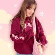 Cinnamon the Chubby Reindeer Cute Christmas Sweater | Festive Holiday Season Kawaii Sweatshirt | Cozy Warm Winter Sweater Katnipp character product