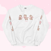 Cinnamon the Chubby Reindeer Cute Christmas Sweater | Festive Holiday Season Kawaii Sweatshirt | Cozy Warm Winter Sweater Katnipp character product
