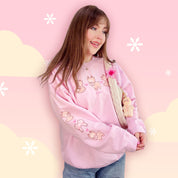 Cinnamon the Chubby Reindeer Cute Christmas Sweater | Festive Holiday Season Kawaii Sweatshirt | Cozy Warm Winter Sweater Katnipp character product