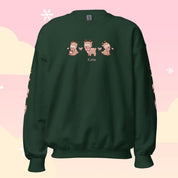 Cinnamon the Chubby Reindeer Cute Christmas Sweater | Festive Holiday Season Kawaii Sweatshirt | Cozy Warm Winter Sweater Katnipp character product