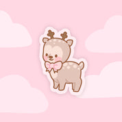 Cinnamon the Deer Kawaii Vinyl Die Cut Sticker | Cute Pink Coquette Character Sticker Katnipp character product