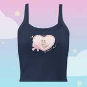 Cinnamon the Deer Stay Whimsical Vest Top | Kawaii Coquette Cottagecore Aesthetic Tank Katnipp character product