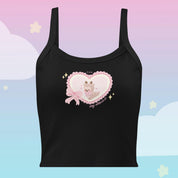 Cinnamon the Deer Stay Whimsical Vest Top | Kawaii Coquette Cottagecore Aesthetic Tank Katnipp character product