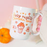 Cosy Autumn Pumpkin Spice Mug | Kawaii Pumpkin Coffee Cup with "Cosy Nights & Pumpkin Spice" Quote - Katnipp Studios