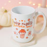 Cosy Autumn Pumpkin Spice Mug | Kawaii Pumpkin Coffee Cup with "Cosy Nights & Pumpkin Spice" Quote - Katnipp Studios