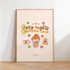 Cosy Nights & Pumpkin Spice Art Print | Kawaii Autumn Art Print | Cute Pumpkin Fall Decor - Katnipp Studios