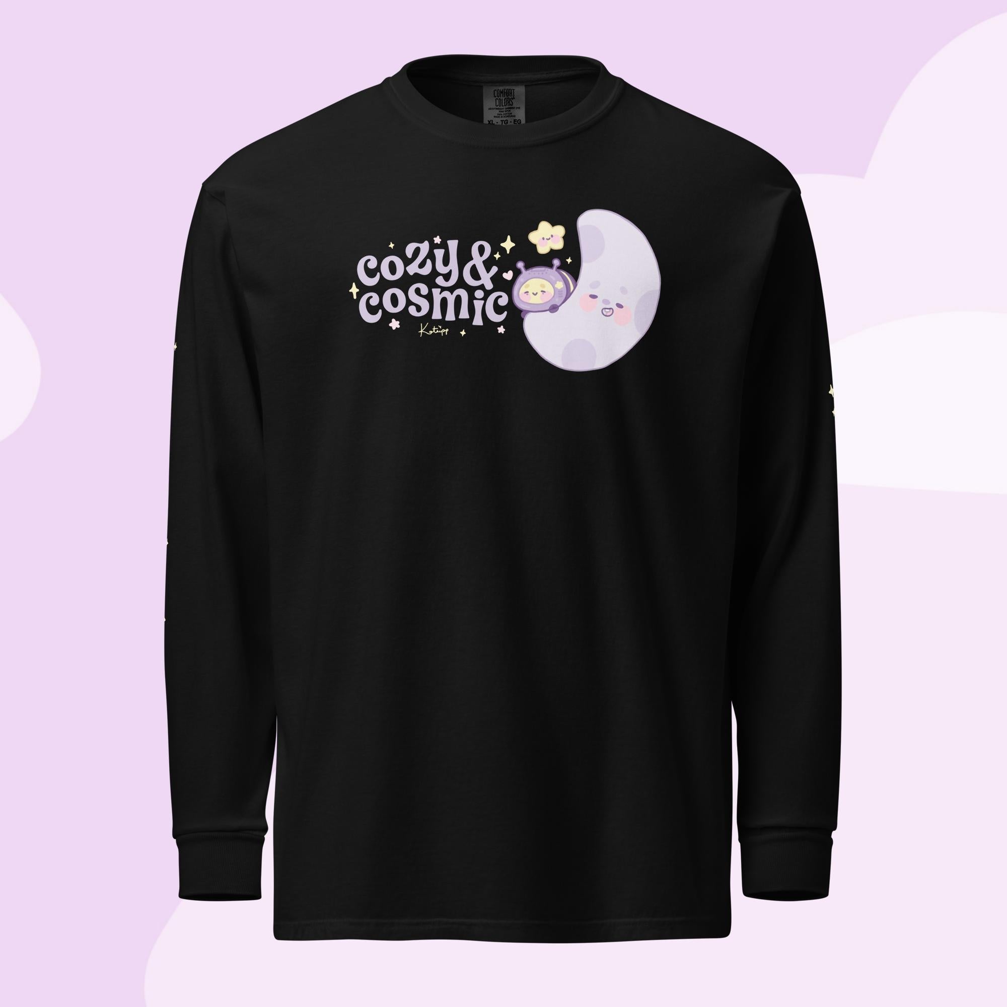 YAMASHITA×I.F.C　AORI COSMIC INK L/S TEE Cozy & Cosmic | Heavyweight Long Sleeve Shirt with Japanese Sleeve
