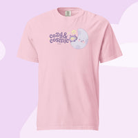 Cozy &amp; Cosmic Heavyweight T-Shirt | Cosmic Kawaii Design - Blossom / S