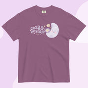 Cozy & Cosmic Heavyweight T-Shirt | Cosmic Kawaii Design Katnipp character product