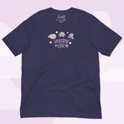 Creepy Chic Gothic Halloween T-Shirt | Kawaii Spooky Aesthetic Tee | Cute Bat & Spider Shirt for Vampies Vault Fans Katnipp character product