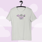 Creepy Chic Gothic Halloween T-Shirt | Kawaii Spooky Aesthetic Tee | Cute Bat & Spider Shirt for Vampies Vault Fans Katnipp character product