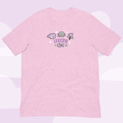 Creepy Chic Gothic Halloween T-Shirt | Kawaii Spooky Aesthetic Tee | Cute Bat & Spider Shirt for Vampies Vault Fans Katnipp character product