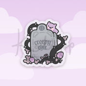 Creepy Chic Kawaii Gothic Vinyl Sticker | Bartholomew the Bat Katnipp character product