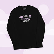 Creepy Chic Kawaii Halloween Long Sleeve T-Shirt | Spooky Cute Gothic Apparel for Fall Katnipp character product