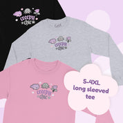 Creepy Chic Kawaii Halloween Long Sleeve T-Shirt | Spooky Cute Gothic Apparel for Fall Katnipp character product