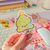Cute Chubby Christmas Tree die cut Sticker - Katnipp Studios