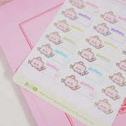 Doctors Visit Sticker Sheet | A6 Kawaii Planner Stickers | MISC 008 Katnipp character product