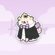 Dracula Puddin Kawaii Vinyl Sticker | Cute Vampire Dog Katnipp character product