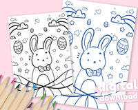 Easter Bunny Printable Colouring Page | Download