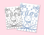 Easter Bunny Printable Colouring Sheet | Katnipp Digital Download Katnipp character product