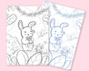 Easter Bunny Printable Colouring Page | Cute Easter-Themed Digital Download for At-Home Colouring - Katnipp Colouring Book - Katnipp Studios