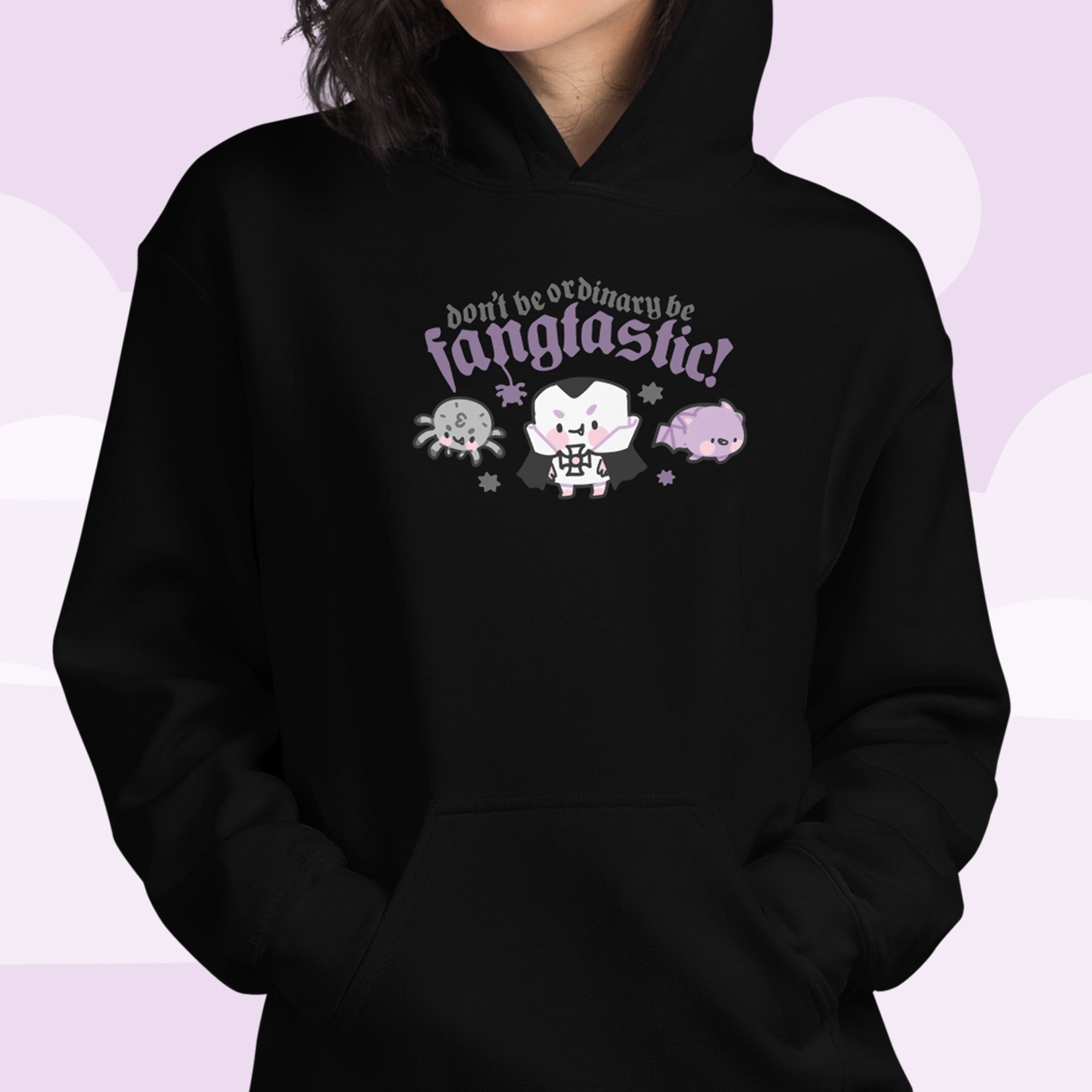 Fangtastic Gothic Halloween Hoodie | Kawaii Vampire Bat Sweatshirt for Spooky Season Katnipp character product