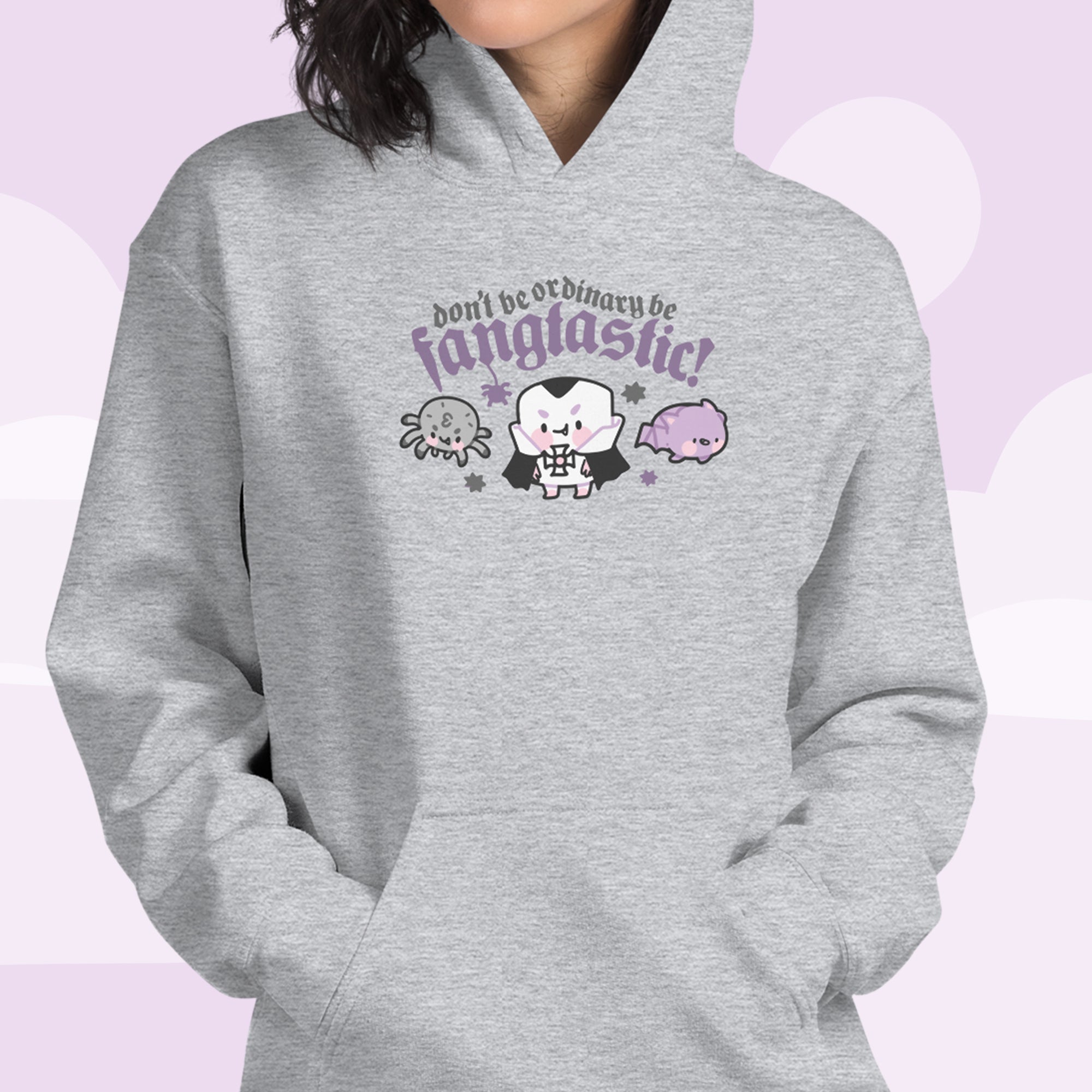 Fangtastic Gothic Halloween Hoodie | Kawaii Vampire Bat Sweatshirt for Spooky Season Katnipp character product
