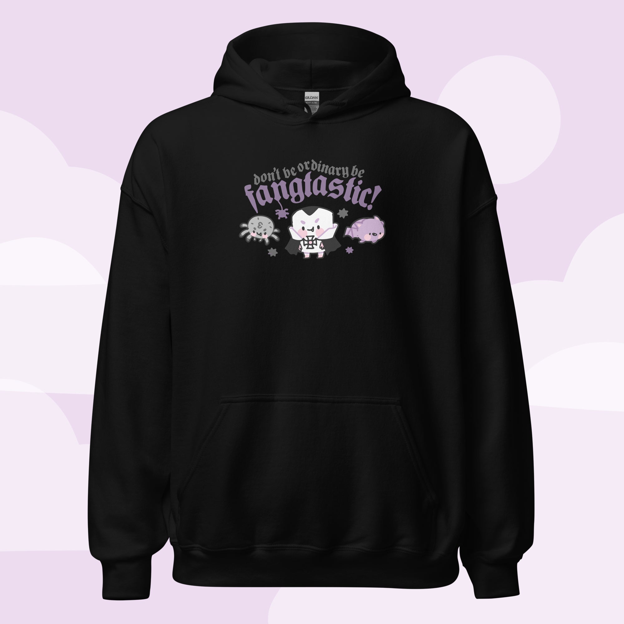 Fangtastic Gothic Halloween Hoodie | Kawaii Vampire Bat Sweatshirt for Spooky Season Katnipp character product