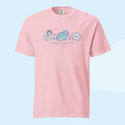 Feelin’ Fintastic | Kawaii Shark T-Shirt | Comfort Colours Heavyweight Tee | Y2K Pastel Ocean Vibes 🌊🐠 Katnipp character product